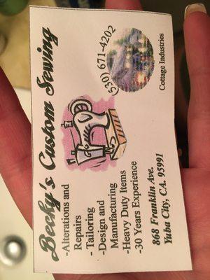 Beckys Custom Sewing and Manufacturing
