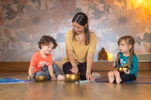 Children's yoga and speech enrichment.