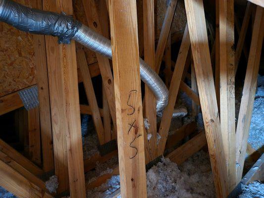 The bad dryer vent before replacement!