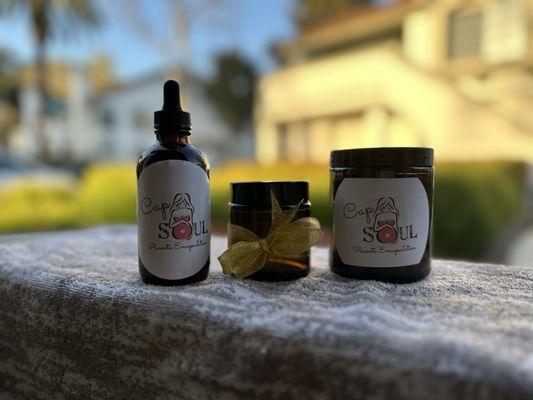 Tincture, salve & capsules