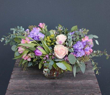 The Meadowbrook floral arrangement available on www.snoqualmieflowers.com