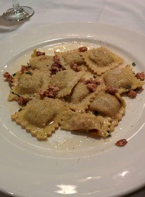 Butternut squash ravioli
