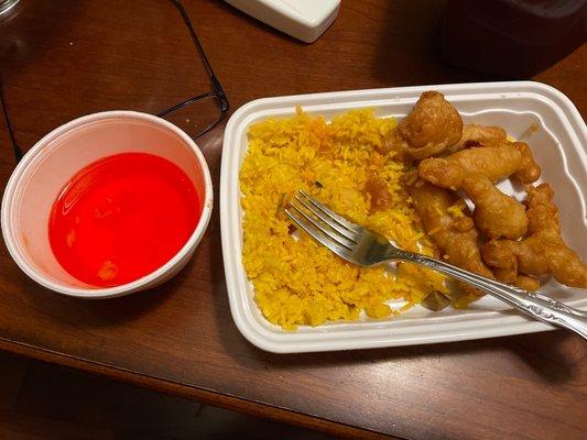 Sweet and soggy chicken