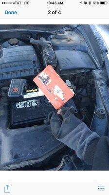 Burt pad under my battery.