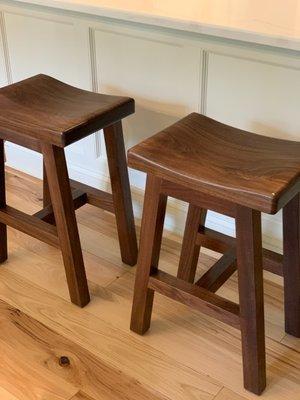 Handcrafted saddle stools