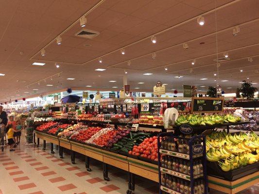 Gorgeous produce section-it's huge! Hard to find veggies galore!