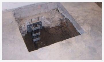 Steel push piers for foundation repair