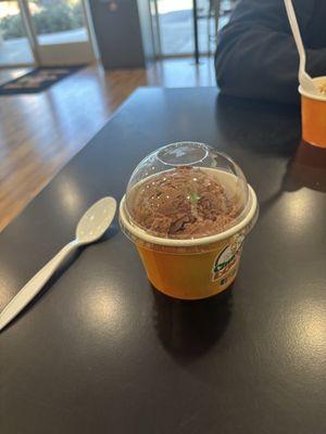 Ice cream and churrito