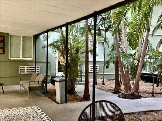 Secure Courtyard Covered Seating