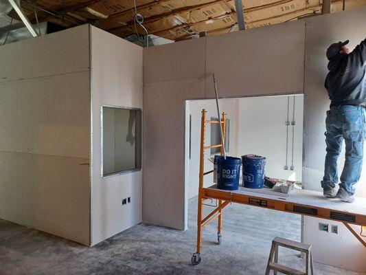 Before picture of a tenant finish