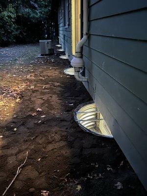 Glass Block Window Wells and covers