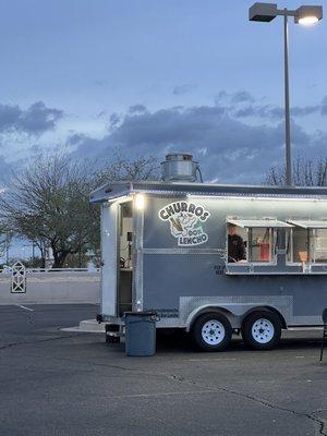 Outside of the food truck