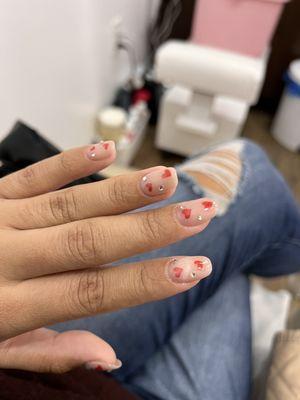Valentine's Day nails