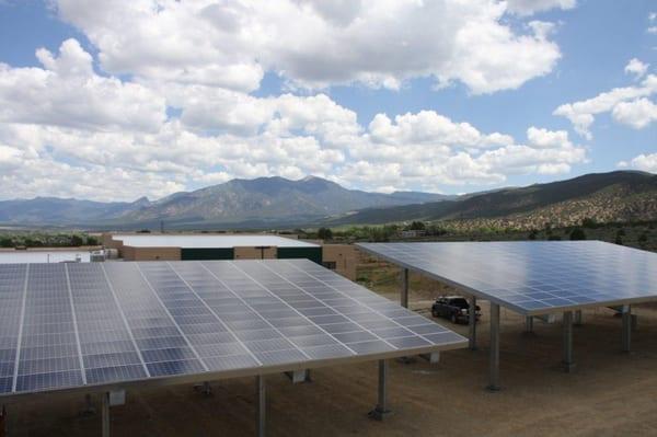 98.7 kilowatt Foothills Solar Array at Taos Charter School in New Mexico.