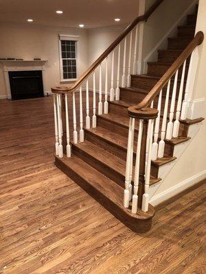 Handrail, stairs , and flooring Restoration.!