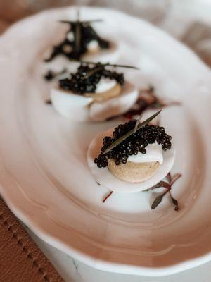 CAVIAR DEVILED EGGS