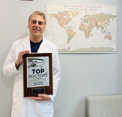 Very honored and humbled to be voted one of top doctors in the country!
