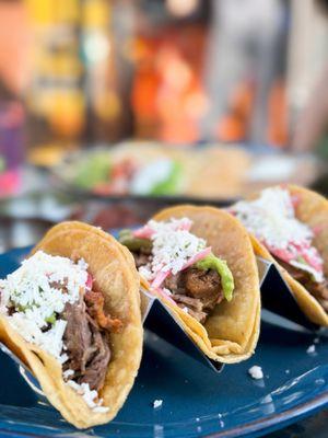Carne asada Street tacos lunch