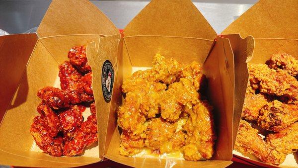 You can do boneless or chicken wings.