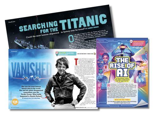 I use Scholastic's digital magazines, Scope and StoryWorks, to provide students with fun, text-based writing tasks.