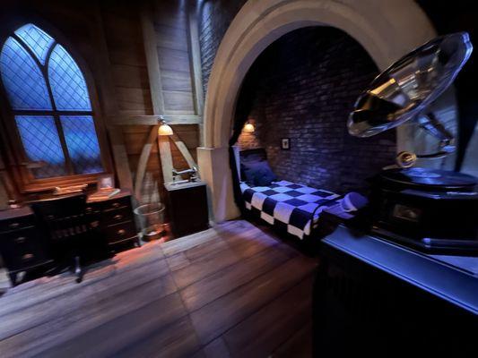 Wednesday's side of the room