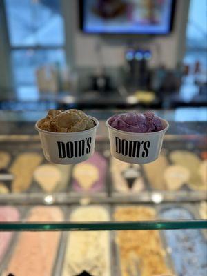 Salted Carmel with Chocolate Covered Pretzels and Ube