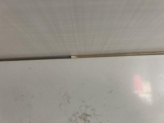 Tried to fill in the gap with shims