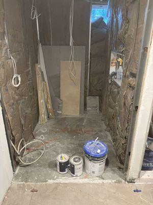 After we cleared the space