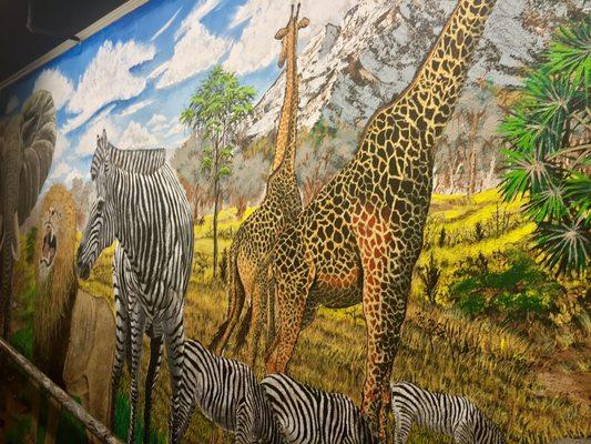Wall Mural Painted by a former student at the Washington State School for the Blind