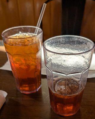 Smallish iced teas