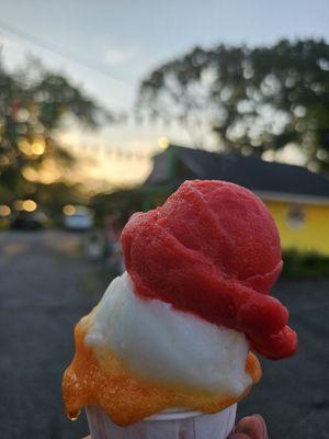 Mmmm cherry, pineapple and mango