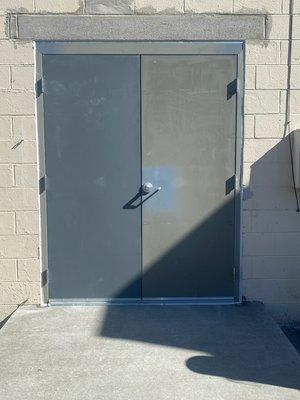 New Exterior loading dock we installed for a construction renovation in Doylestown Pa