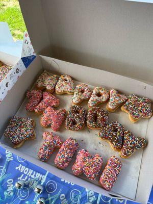 Happy birthday donuts