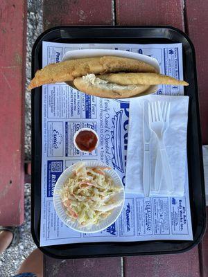 Fish fry with Cole slaw