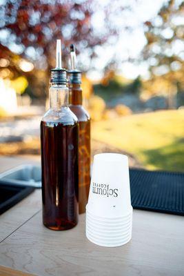 Homemade seasonal syrups