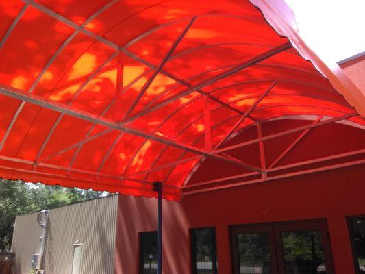 Entrance Orange Barrel Dome