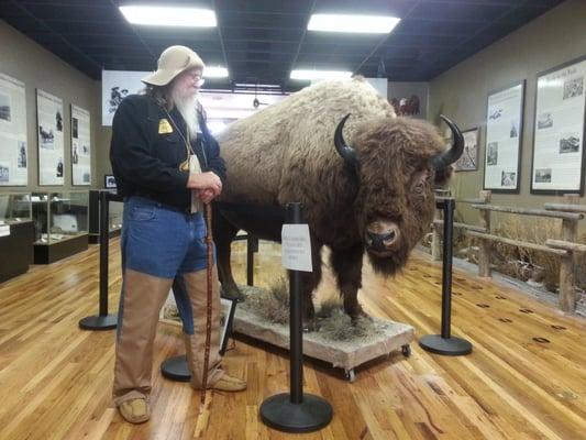 Bruno and a local visitor