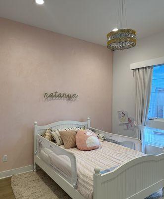 Pink Venetian Plaster Finish