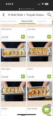 O Maki Rolls & Teriyaki