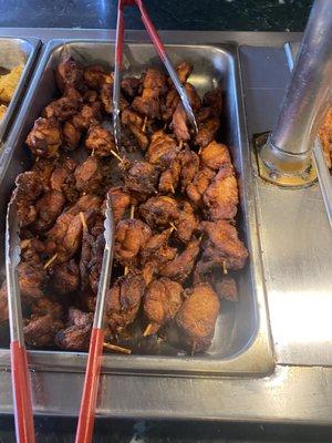 More old chicken on a stick