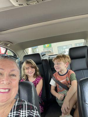 My grandchildren, Kilie and Kam