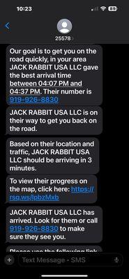 Proof of Phone Number given to me.