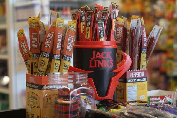 Jerky? Sticks? We got you covered. Tillamook and Jack Links.