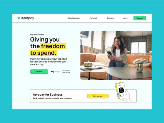 Website for Aeropay