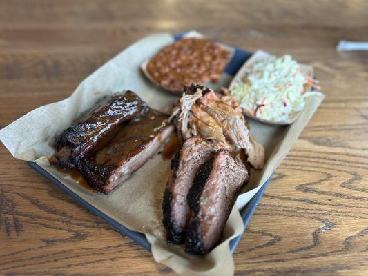 Three 3 Meat Combos Platter