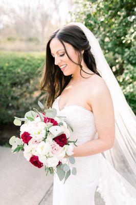 Bouquet for a beautiful bridal portrait