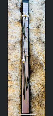 This type of art is located on the wall near the register near the bake shop.. all types of color schemes! Short and long in length