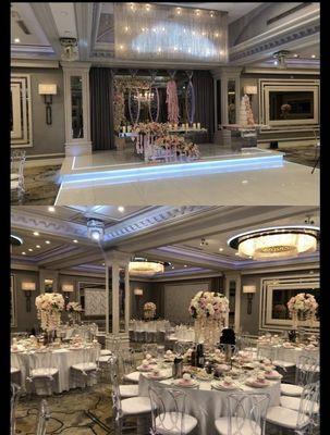 My wedding sweetheart table and centerpieces