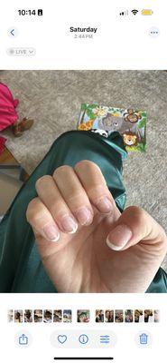 My nails before the ceremony