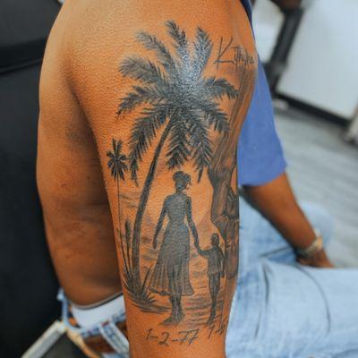 black and grey Custom Tattoos with Deep Meaning from Infamous Ink Tattoo MacDill, AFB